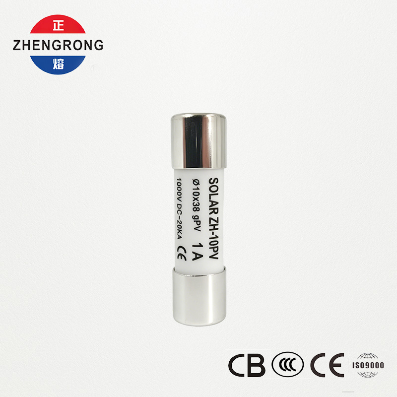 Disesuaikan 10*38 1A Solar Panel Reset Fuse Links kanggo Photovoltaics