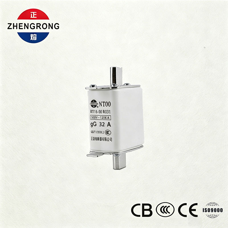 Kapasitas Pemecah Tinggi NT00 32A Sekering - 500V 120kA Keramik gG Fuse Link