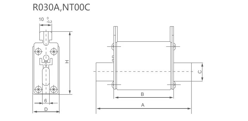 500V 63A NT00C Fuse