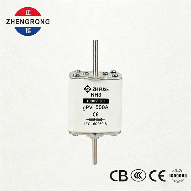 NH3 1000V DC 500A gPV Sekering kanggo Sistem PV Solar