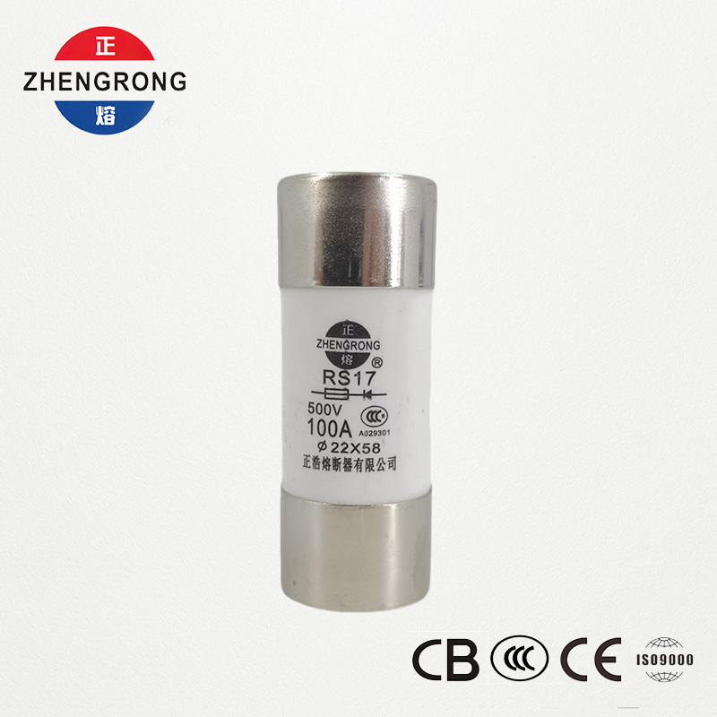 RS17 100A 500V Cylindrical Fast-Acting Fuse | 22*58mm | CCC Certified