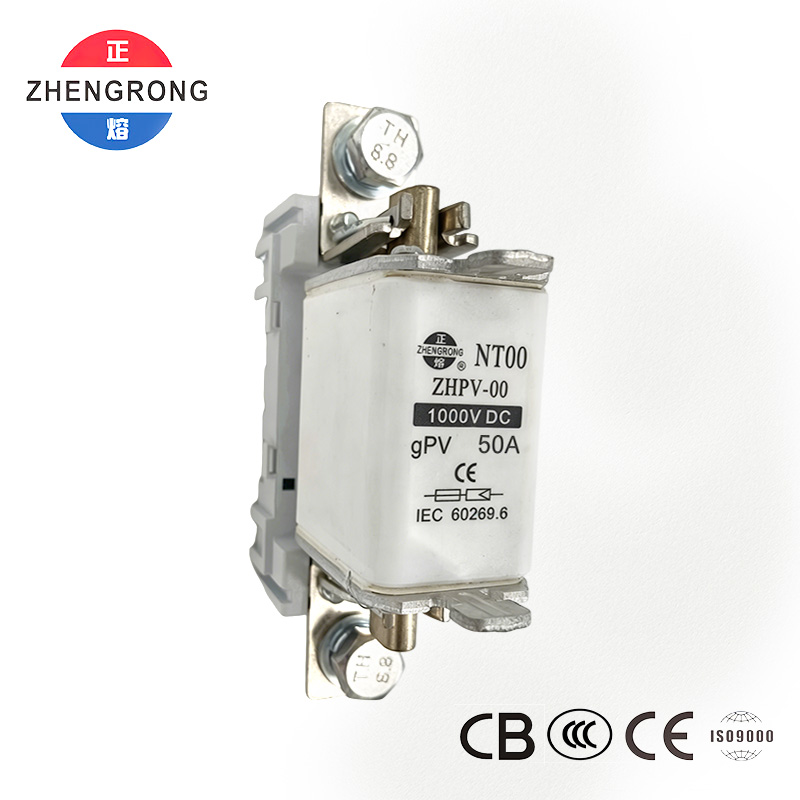 ZHPV-00 50A 1000V DC Photovoltaic Protection Fuse - Sertifikasi CE